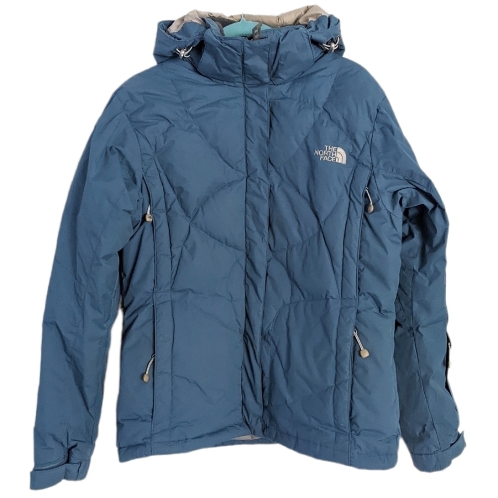 The north face quilted puffer blue youth size XL women Small Medium